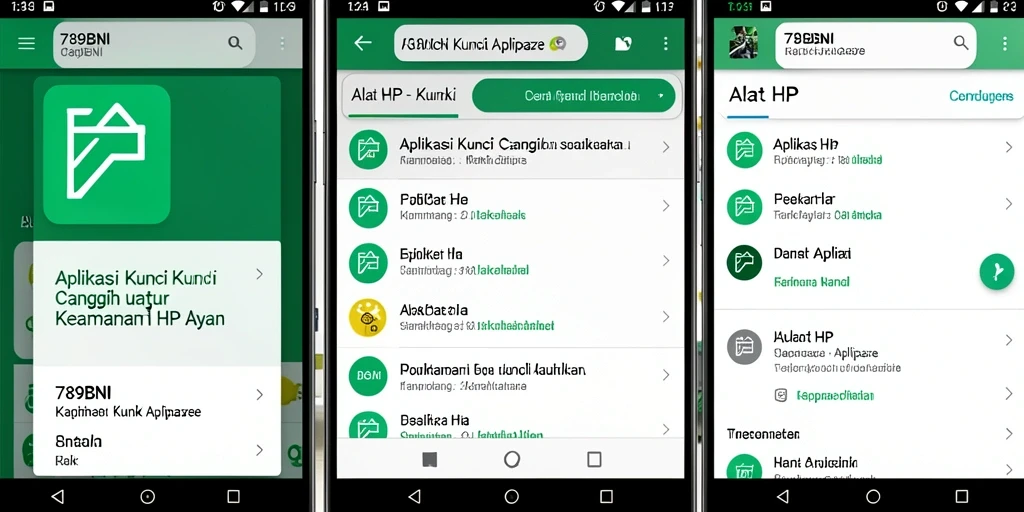 Antarmuka aplikasi Kunci Aplikasi 789BNI yang intuitif dan modern.