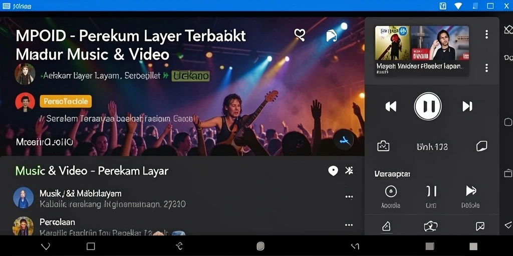 Tampilan antarmuka MPOID yang user-friendly saat merekam layar.