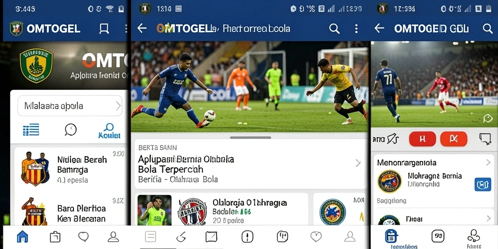 Tampilan antarmuka aplikasi OMTOGEL yang modern dan informatif.