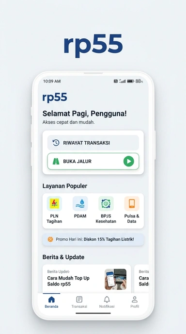 Tampilan link alternatif rp55
