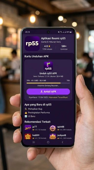 Tampilan halaman APK rp55
